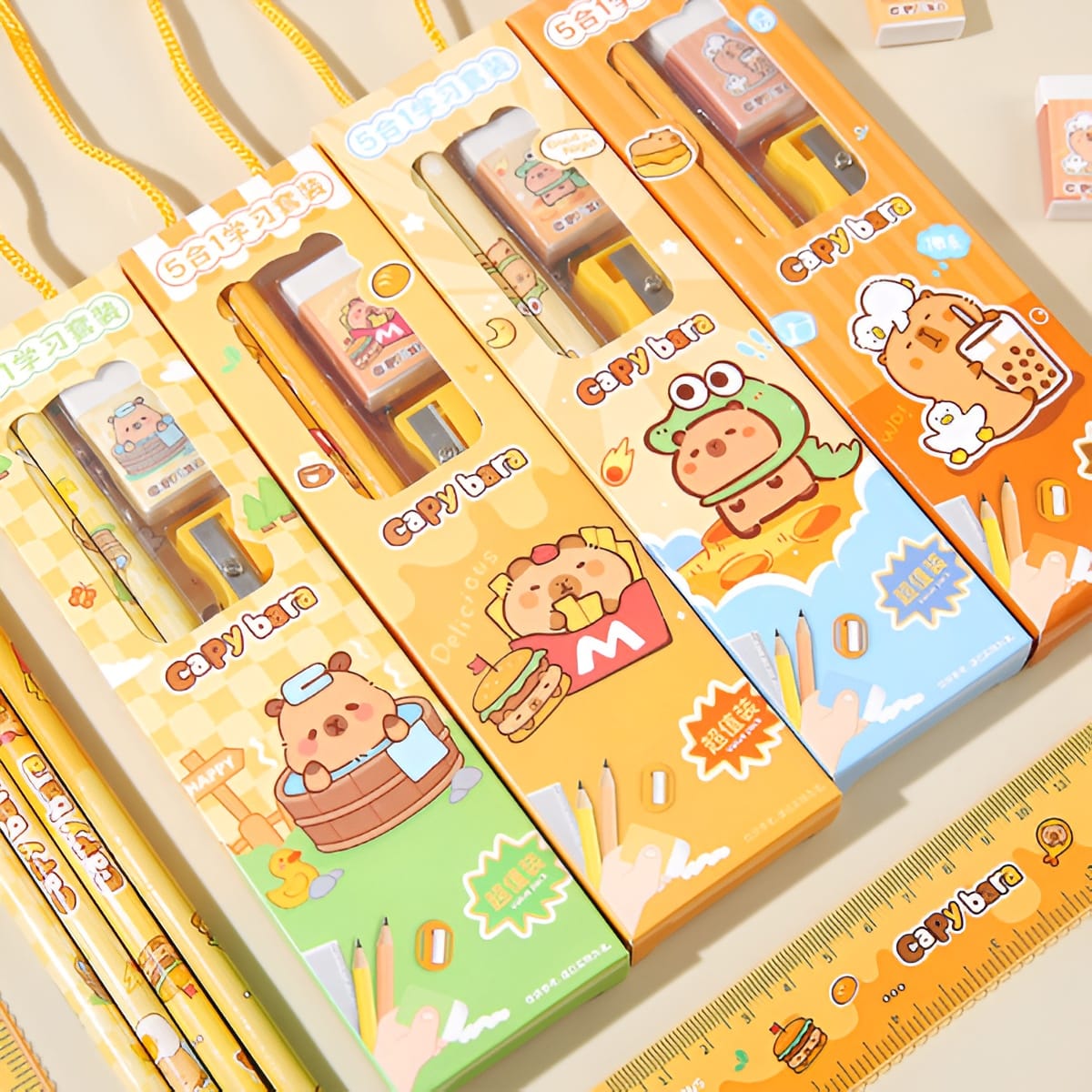 Pencil Ruler Five-Piece Set